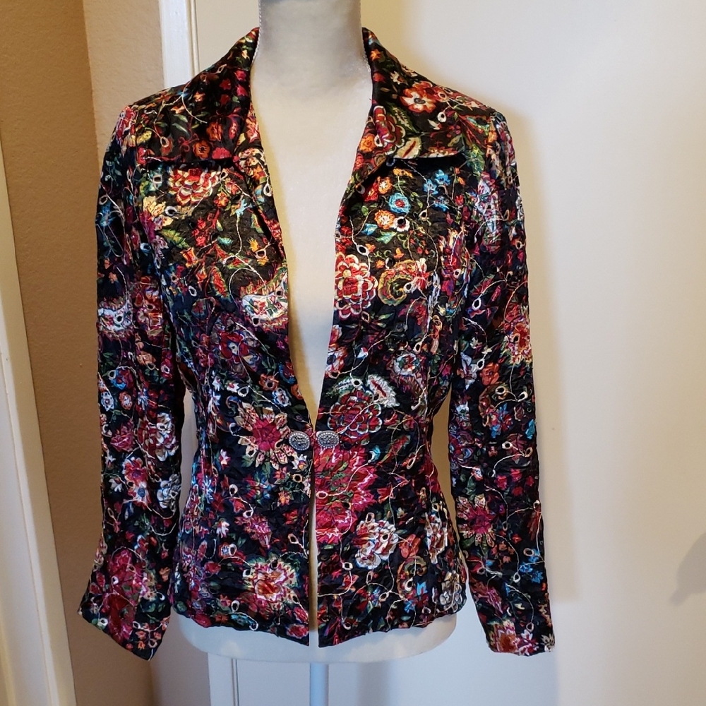 Analog Floral Women's Blazer - Multicolor